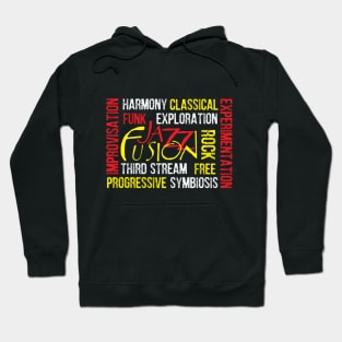 Creative Typographic Jazz Concept Hoodie